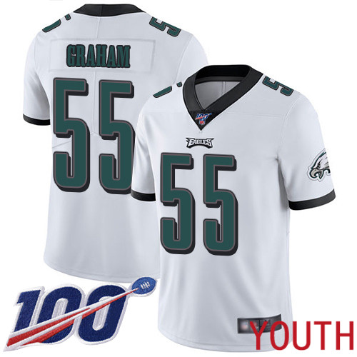 Youth Philadelphia Eagles 55 Brandon Graham White Vapor Untouchable NFL Jersey Limited Player Season